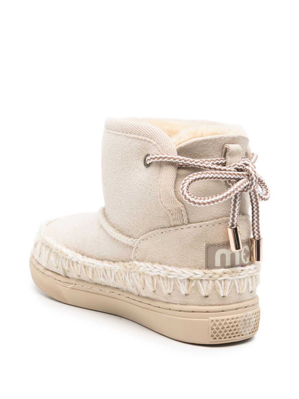 Stivali per bambina Mou Kids beige con orli all' uncinetto FK111022A CHALK MOU KIDS