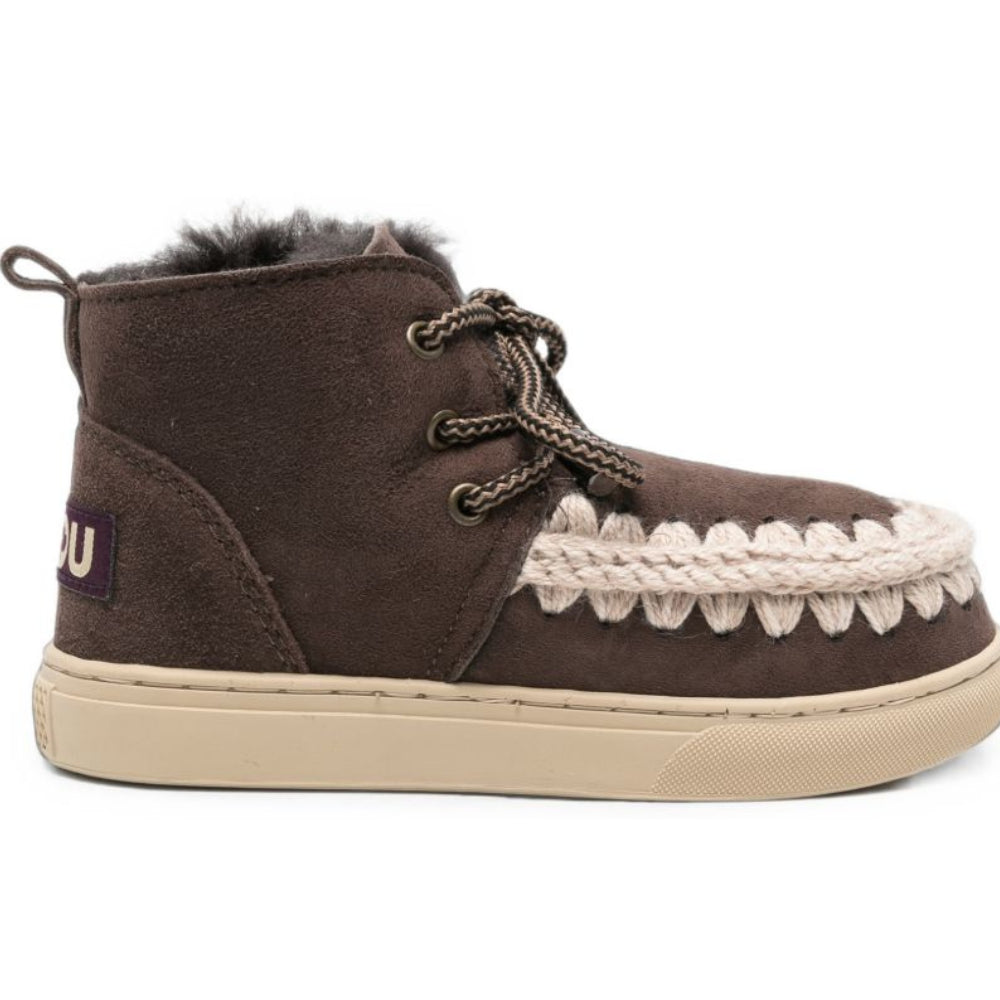 Stivali Eskimo per bambini Mou kids marroni con pelle scamosciata FK111023A MOCHA MOU KIDS