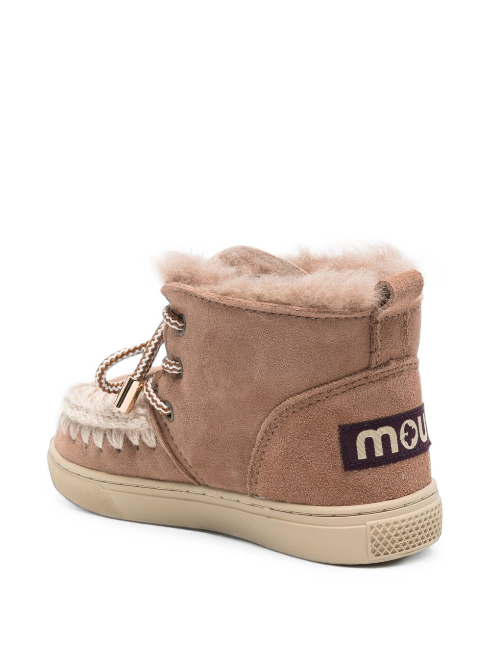 Stivaletti per bambini Mou Kids beige con finitura scamosciata FK111023A PKBRO MOU KIDS