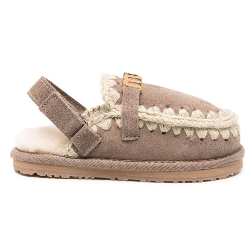 Ciabatte per bambina Mou Kids grigie con finitura scamosciata FK161001A ELGRY MOU KIDS