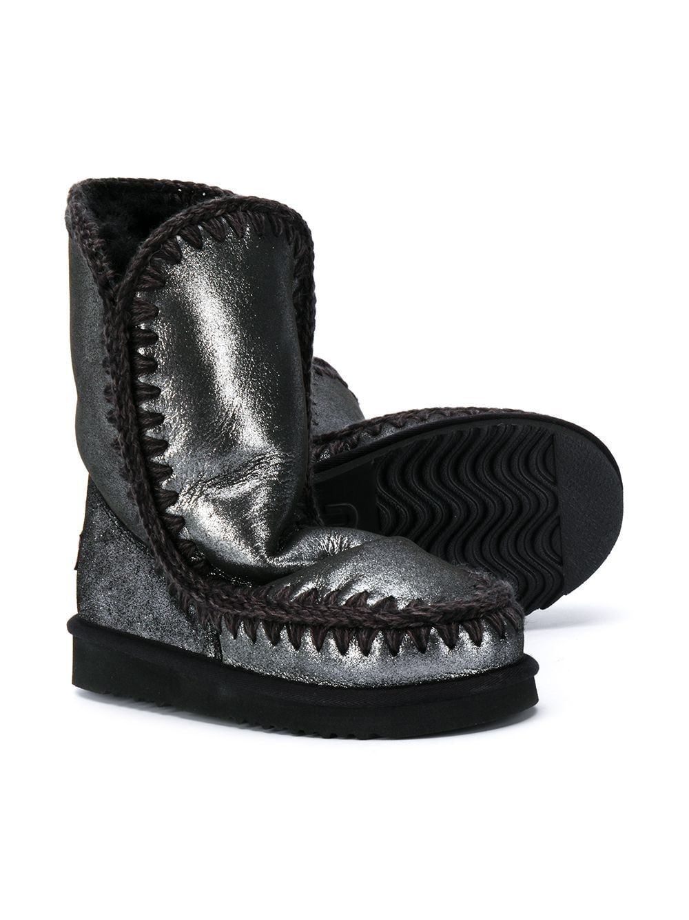 Stivali Eskimo per bambina Mou Kids neri con punta tonda FW101000C MGBLK MOU KIDS