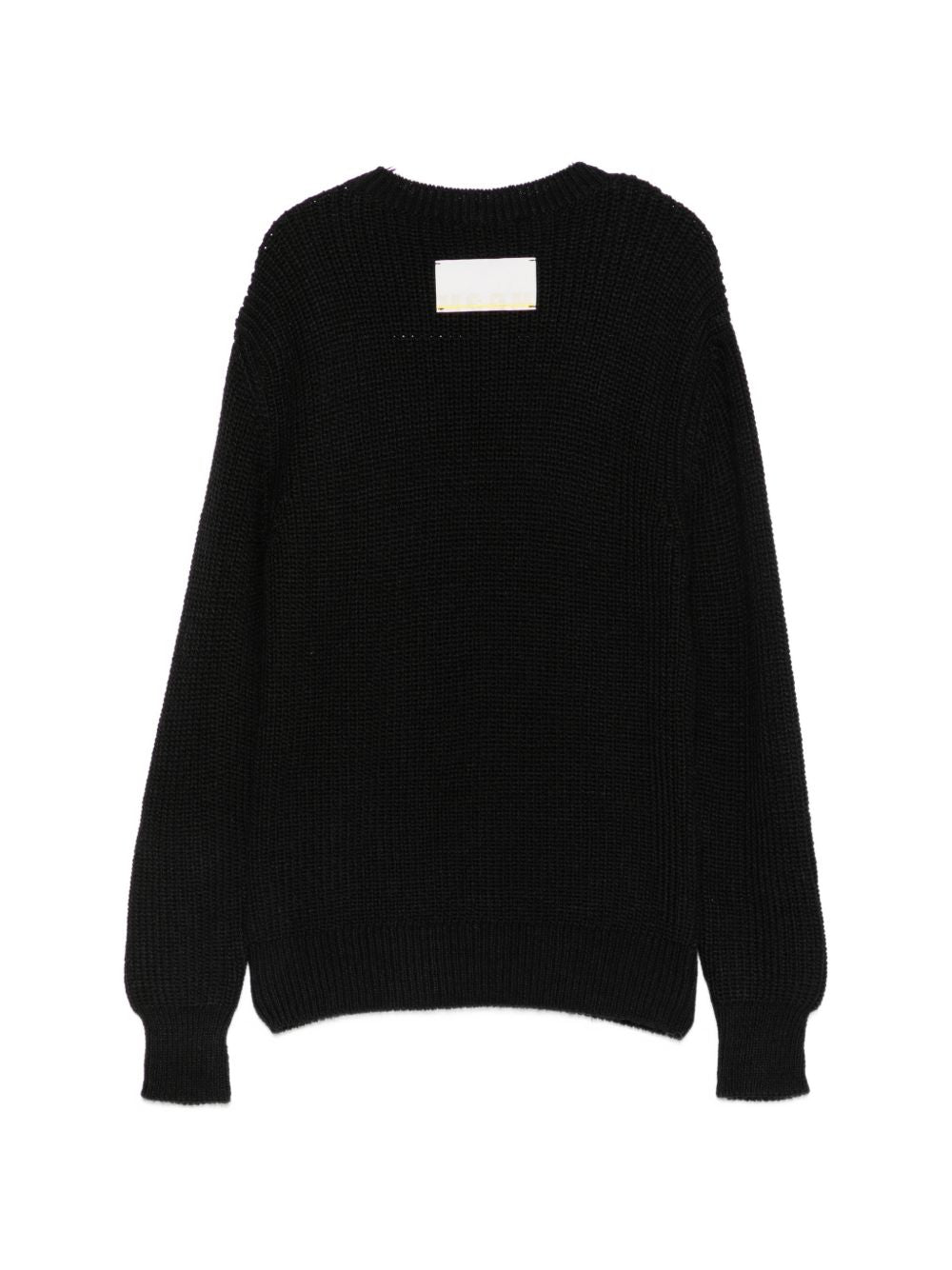 Maglione per bambino Msgm Kids nero con logo ricamato F6MSJBJP231 110 MSGM KIDS