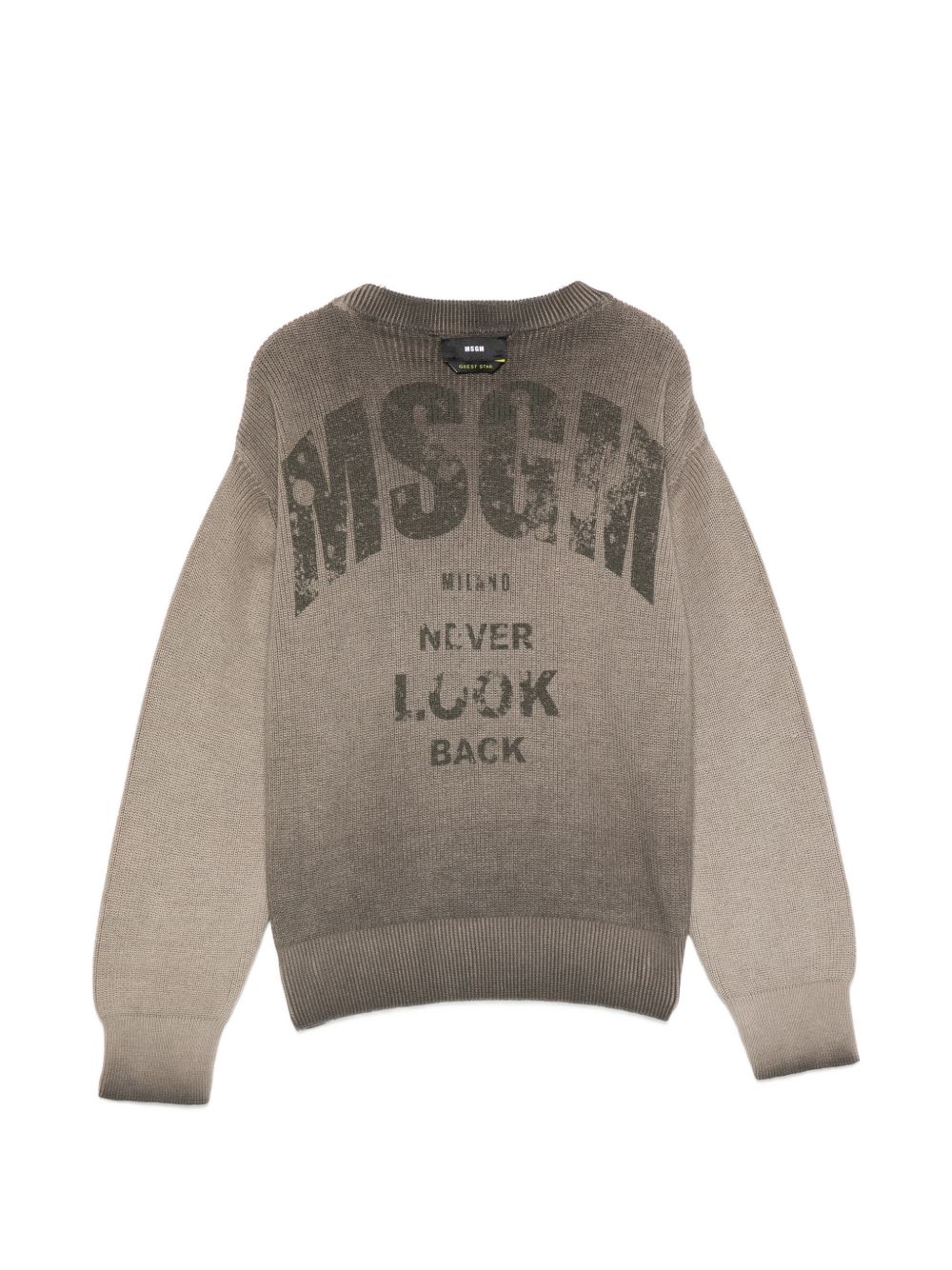 Maglione per bambino Msgm Kids marrone con effetto sfumatura F6MSJBJP317 943 MSGM KIDS