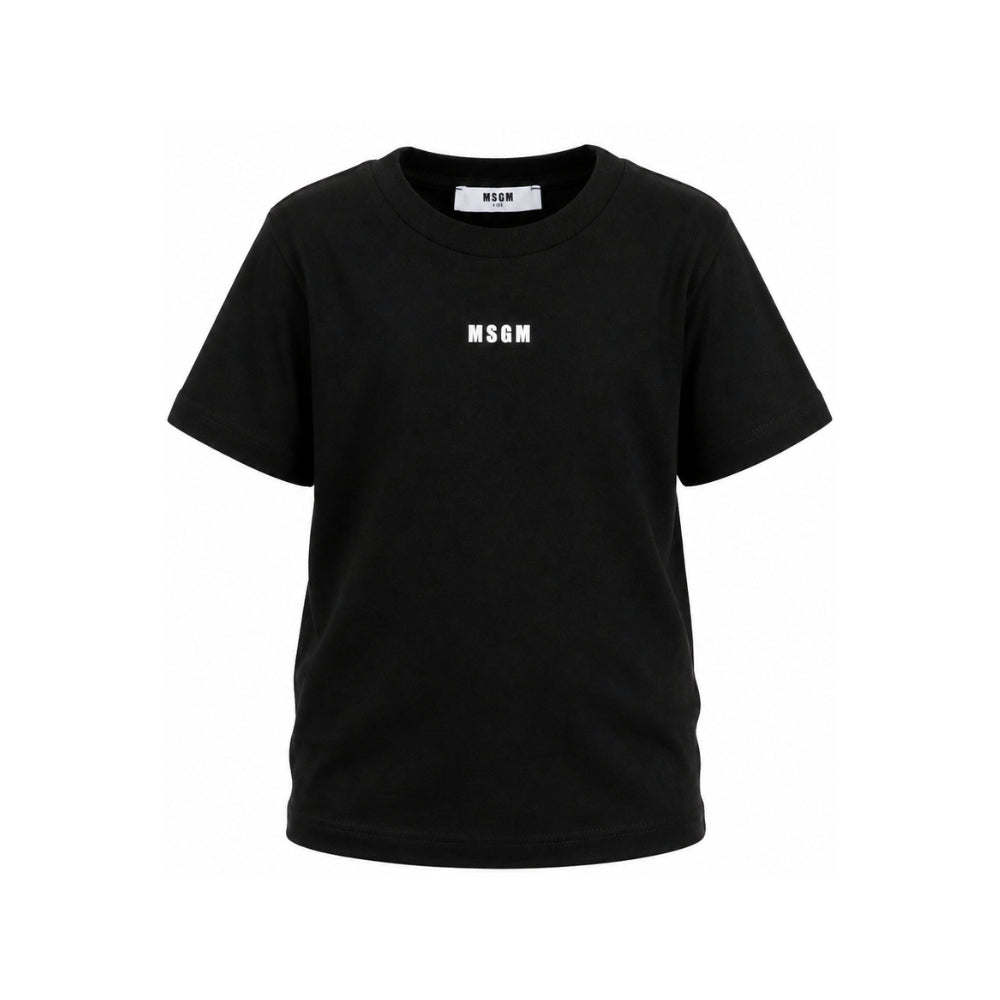 T-shirt per bambino MSGM Kids nera con stampa grafica sul retro F6MSJBTH245 110 MSGM KIDS
