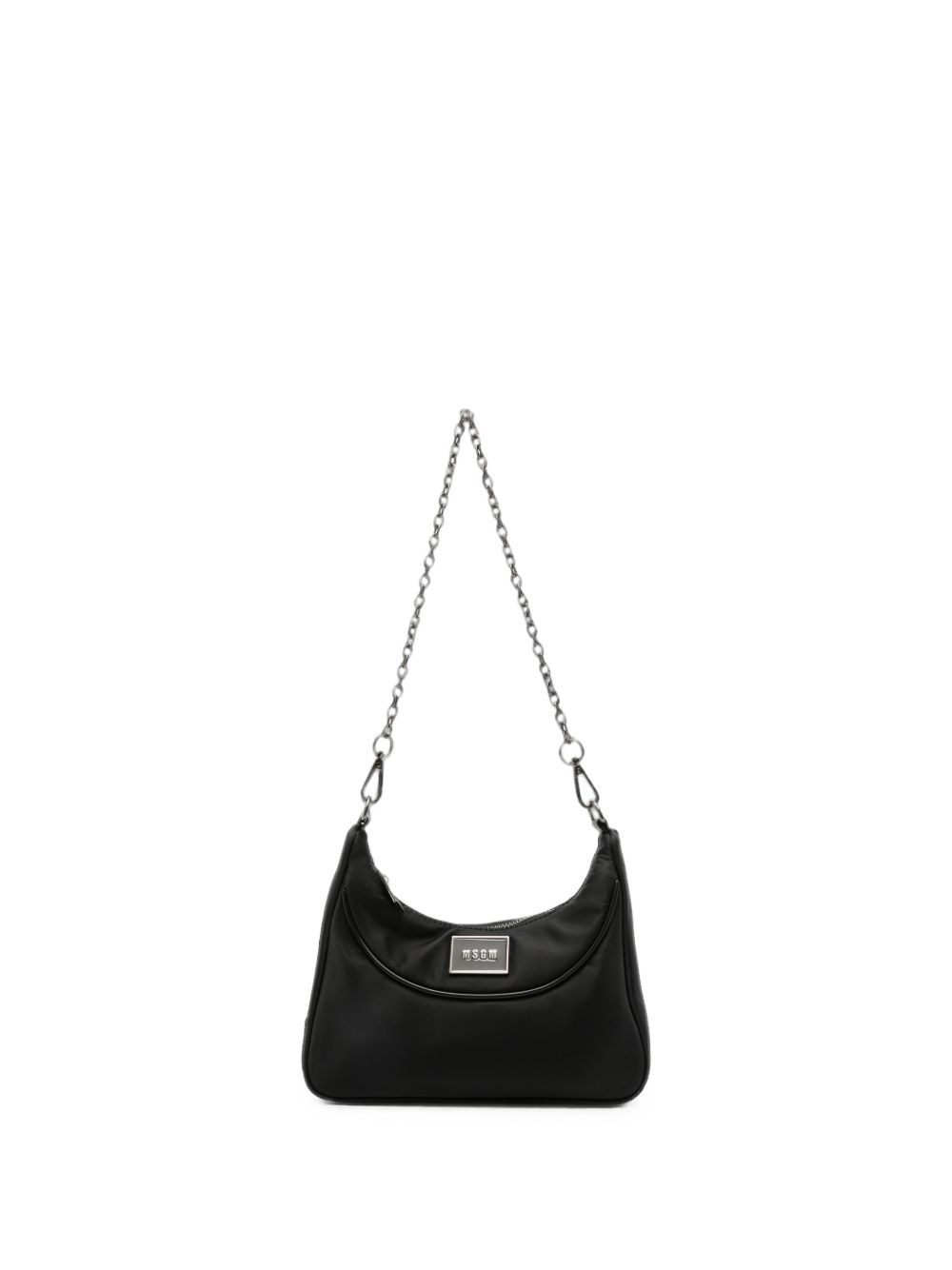 Borsa per bambina Msgm Kids nera con stampa logo F6MSJGBA178 110 MSGM KIDS