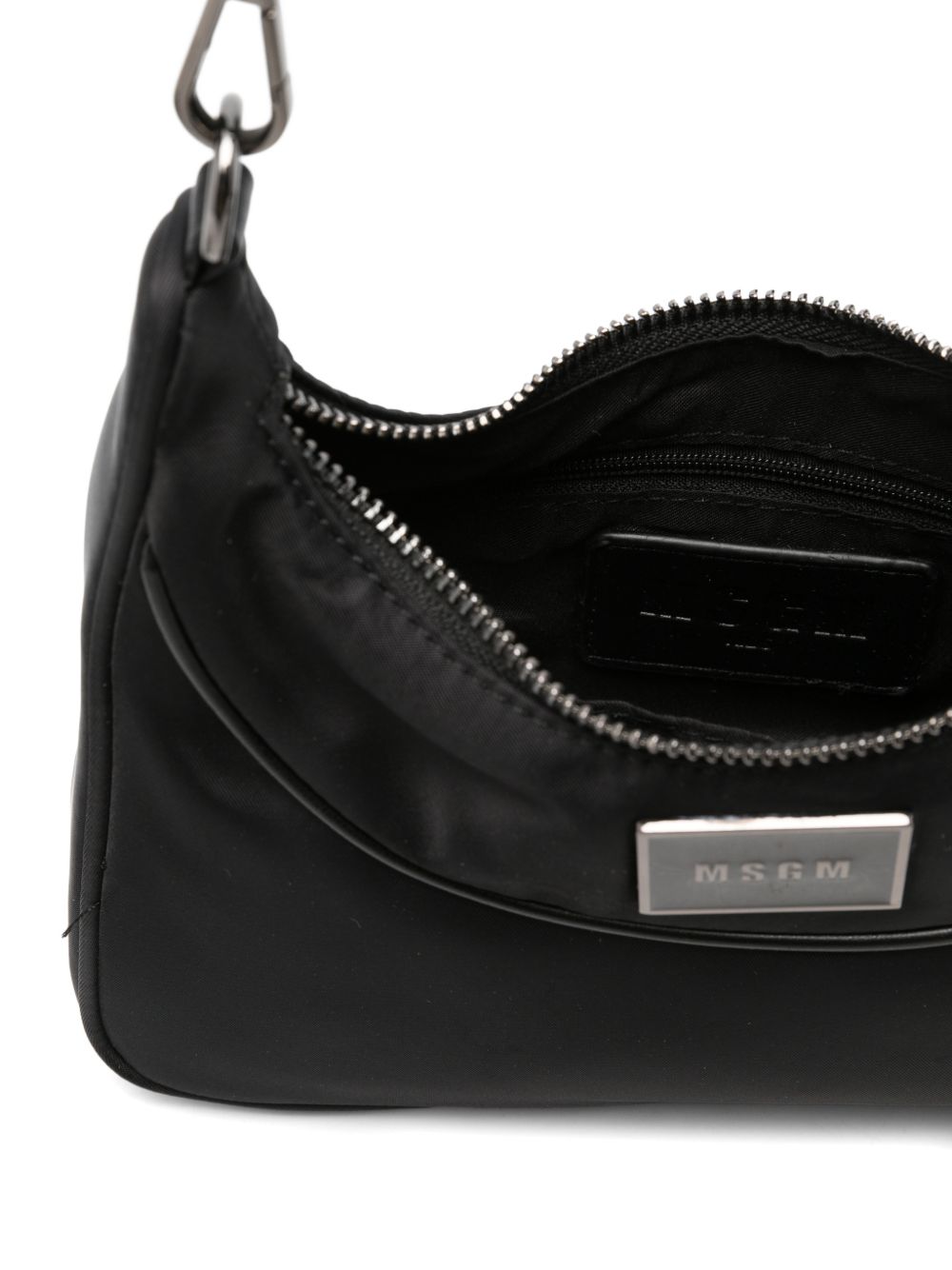Borsa per bambina Msgm Kids nera con stampa logo F6MSJGBA178 110 MSGM KIDS
