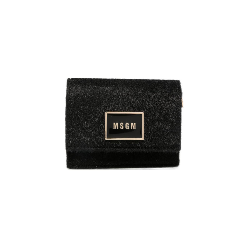 Borsa a tracolla per bambina MSGM Kids nera con dettagli in metallo color oro F6MSJGBA179 110 MSGM KIDS