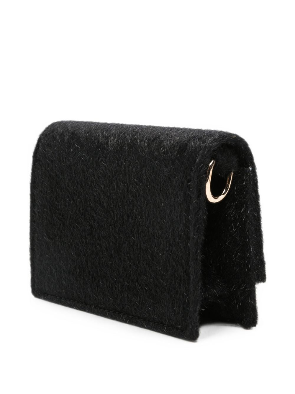 Borsa a tracolla per bambina MSGM Kids nera con dettagli in metallo color oro F6MSJGBA179 110 MSGM KIDS
