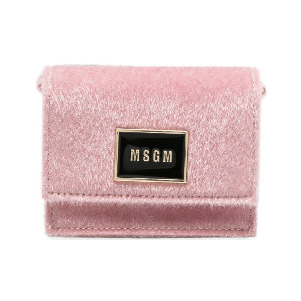 Borsa per bambina Msgm Kids rosa con placca con logo sul davanti F6MSJGBA179 MS090 MSGM KIDS