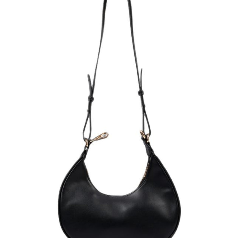 Borsa per bambina Msgm Kids nera con placca con logo F6MSJGBA180 110 MSGM KIDS