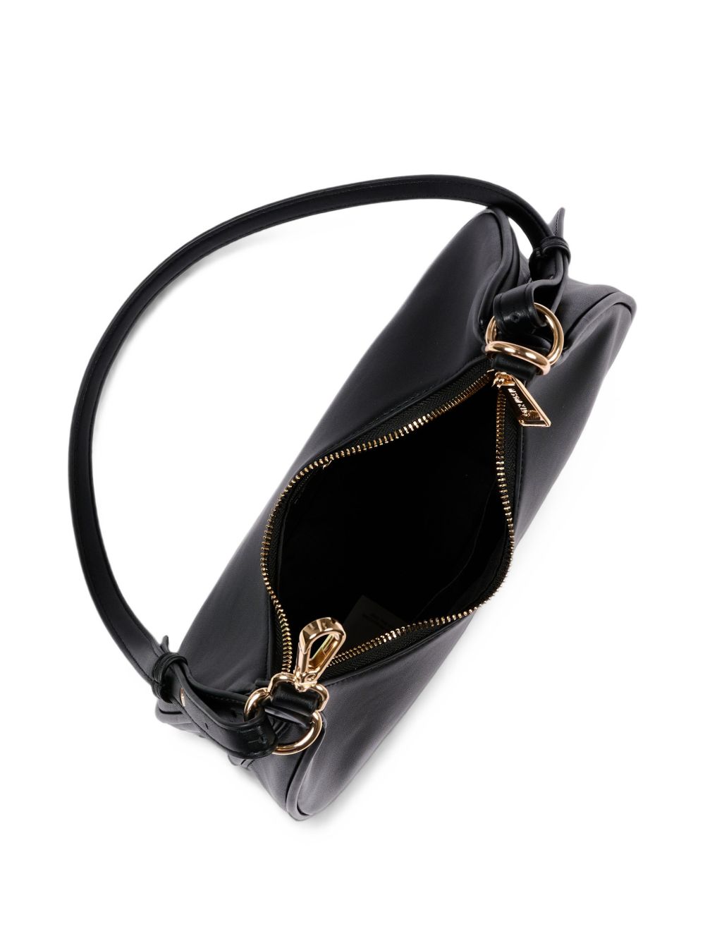 Borsa per bambina Msgm Kids nera con placca con logo F6MSJGBA180 110 MSGM KIDS