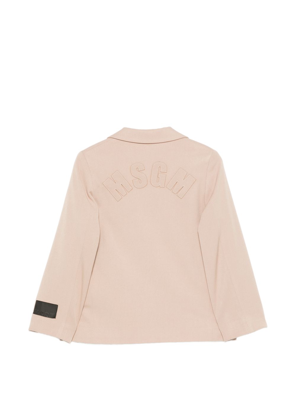 Giacca per bambina MSGM Kids beige con chiusura frontale con bottoni F6MSJGJK100 MS030 MSGM KIDS
