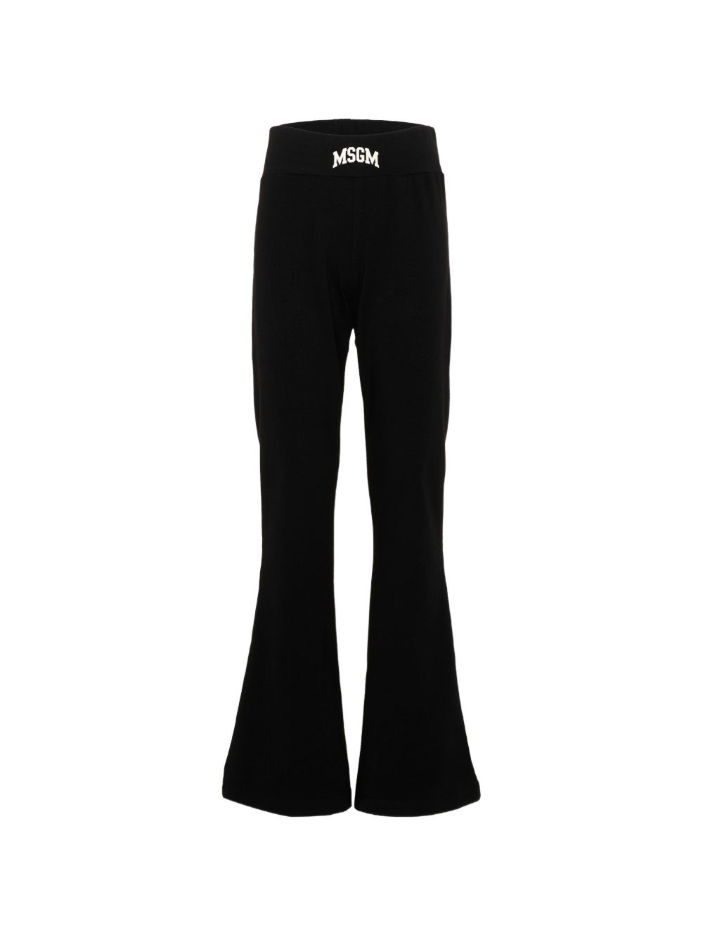 Pantalone per bambina Msgm Kids nero con orlo svasato F6MSJGLG031 110 MSGM KIDS