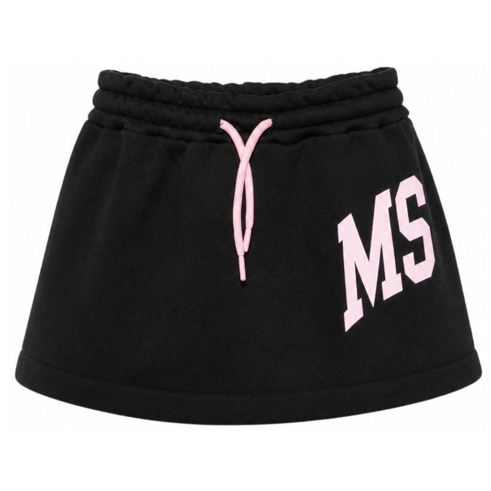 Gonna per bambina MSGM Kids nera con stampa logo F6MSJGSK033 110 MSGM KIDS