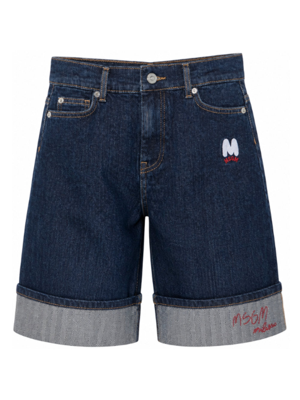 Gonna per bambina MSGM Kids blu con ricamo F6MSJGSK296 126 MSGM KIDS