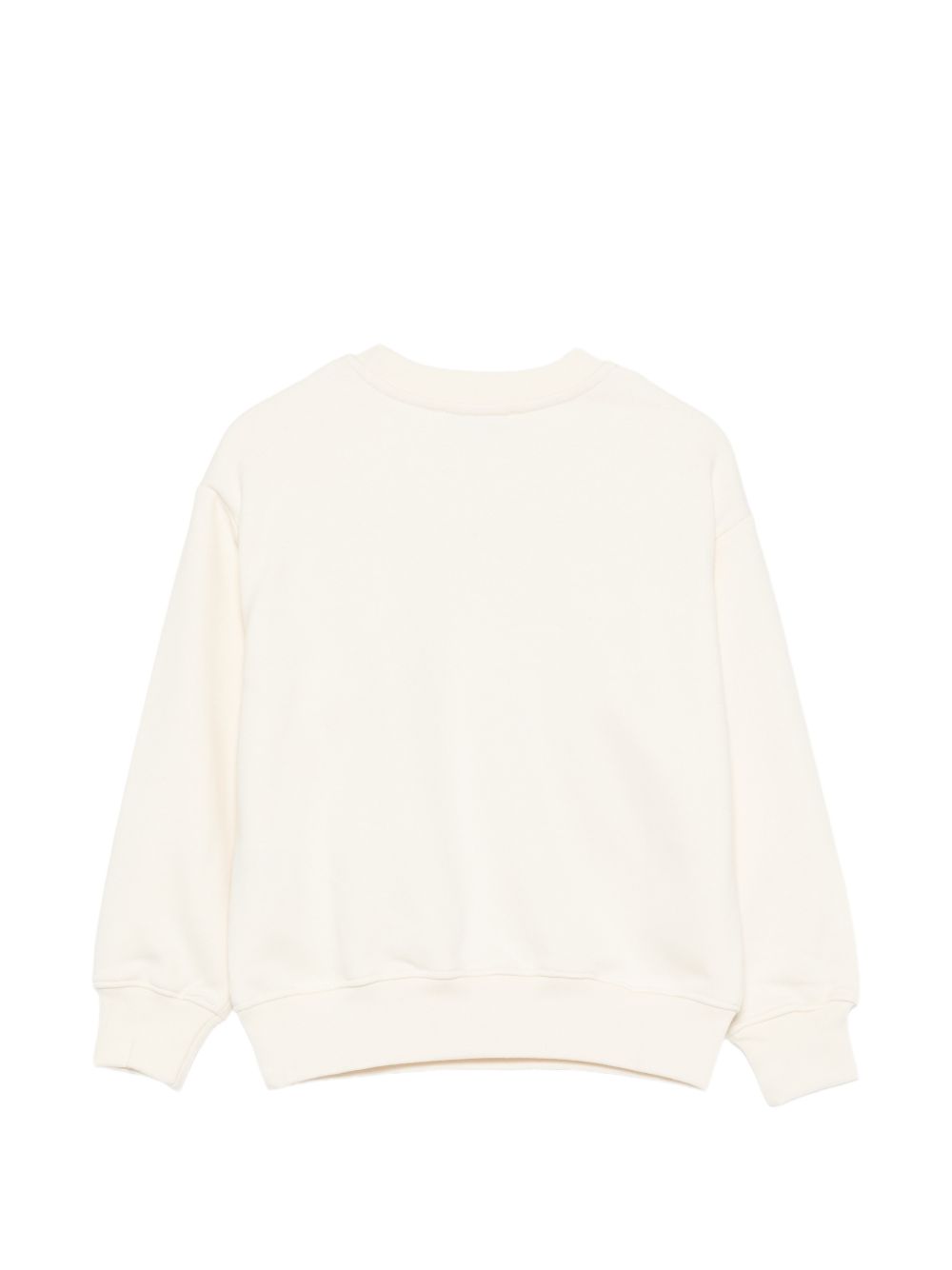 Felpa per bambina MSGM Kids bianca con logo con glitter F6MSJGSW208 013 MSGM KIDS