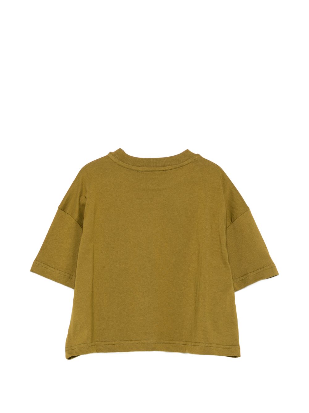 T-shirt per bambina MSGM Kids verde con design crop F6MSJGTH042 MS089 MSGM KIDS