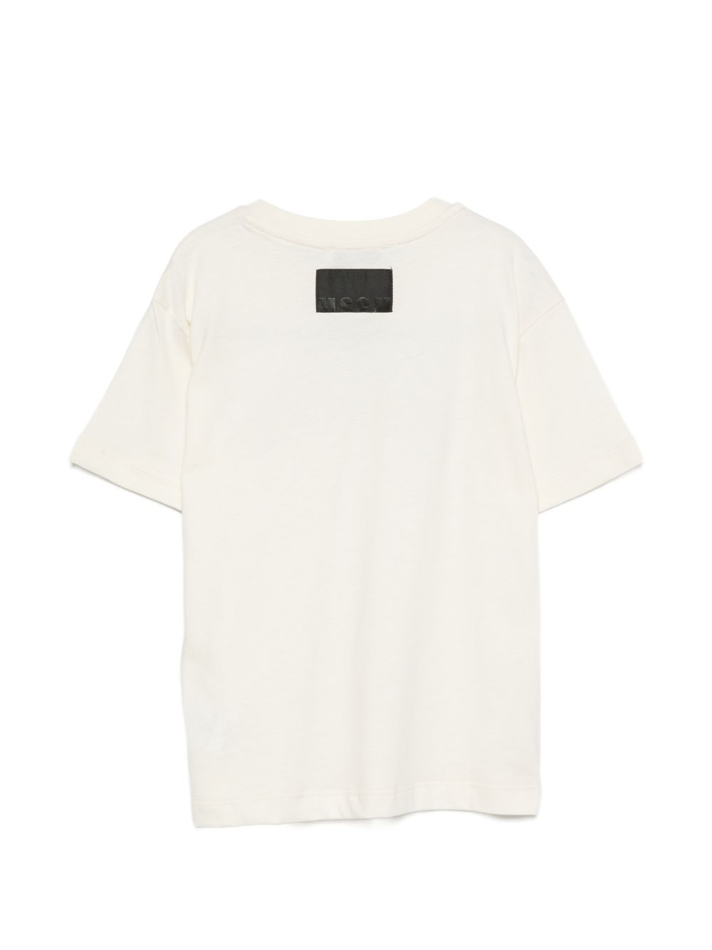 T-shirt per bambina MSGM Kids bianca con patch logo F6MSJGTH096 MS059 MSGM KIDS