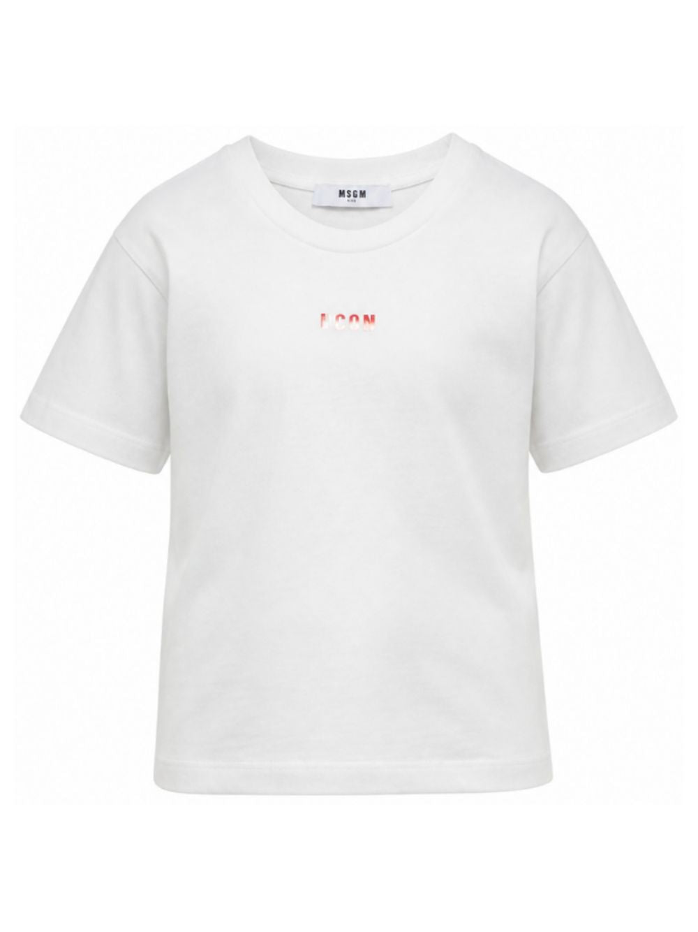 T-shirt per bambina MSGM Kids bianca con stampa grafica sul retro F6MSJGTH121 002 MSGM KIDS