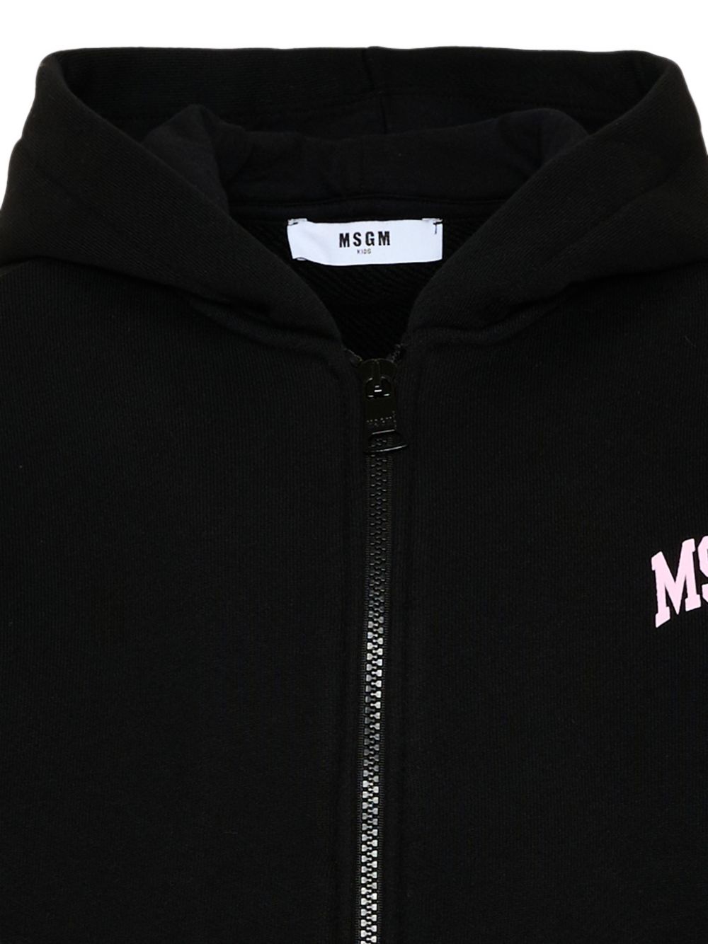 Felpa per bambina MSGM Kids nera con logo sul davanti F6MSJGZH032 110 MSGM KIDS
