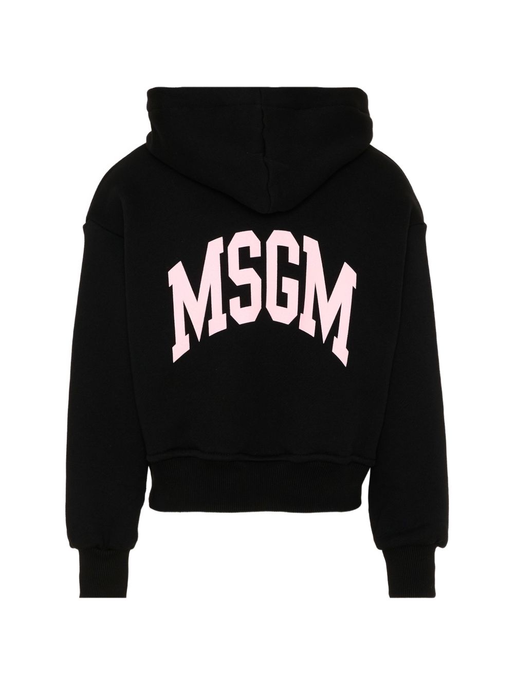 Felpa per bambina MSGM Kids nera con logo sul davanti F6MSJGZH032 110 MSGM KIDS