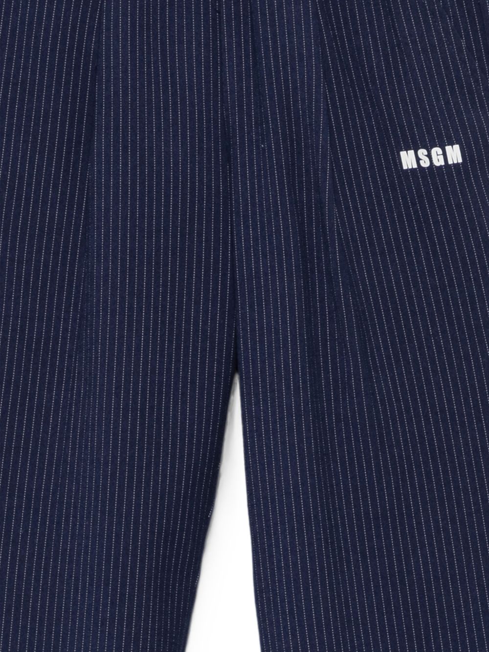 Pantaloni per bambino Msgm Kids bly navy con stampa logo F6MSJUPA192 MS032 MSGM KIDS