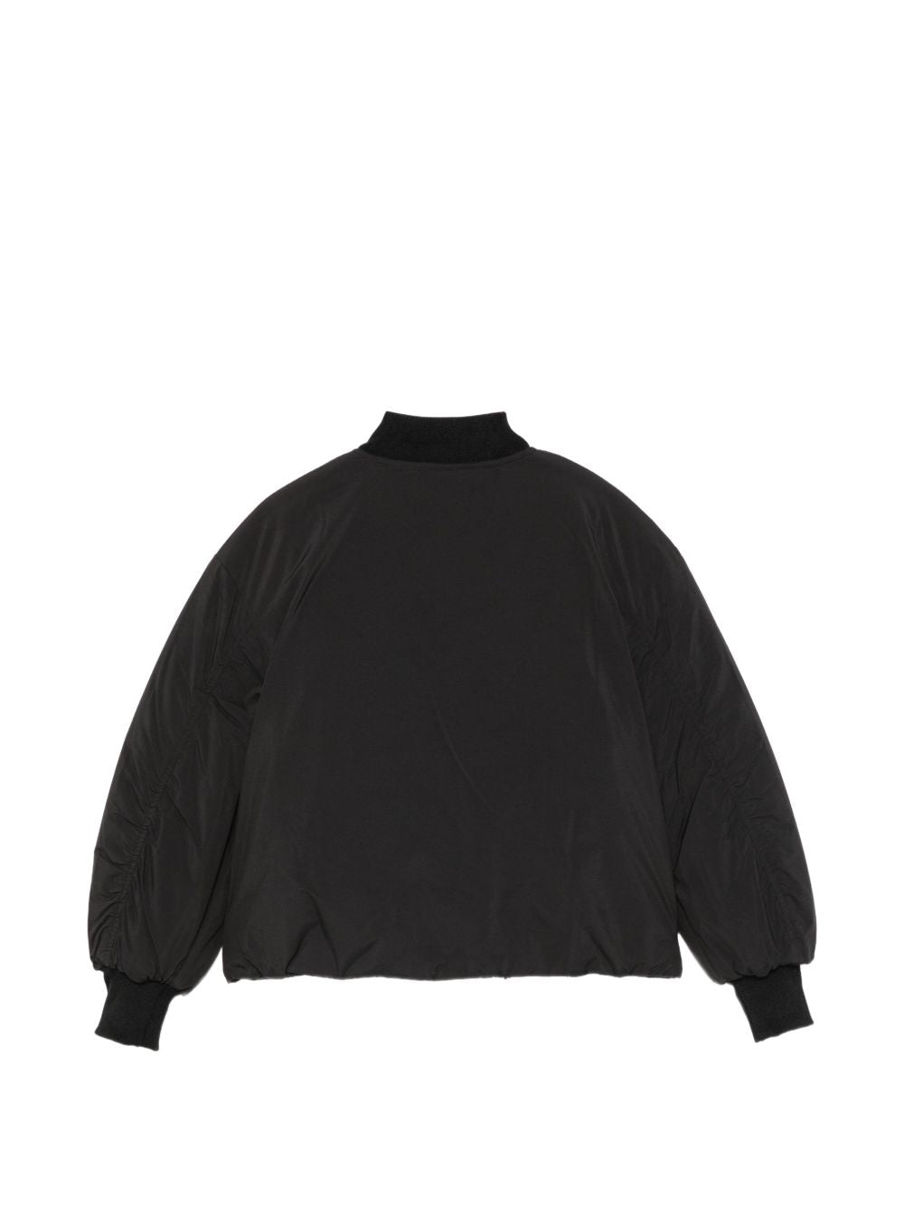 Giubbino per bambino Msgm Kids nero con stampa logo sul davanti F6MSJUPF002 110 MSGM KIDS