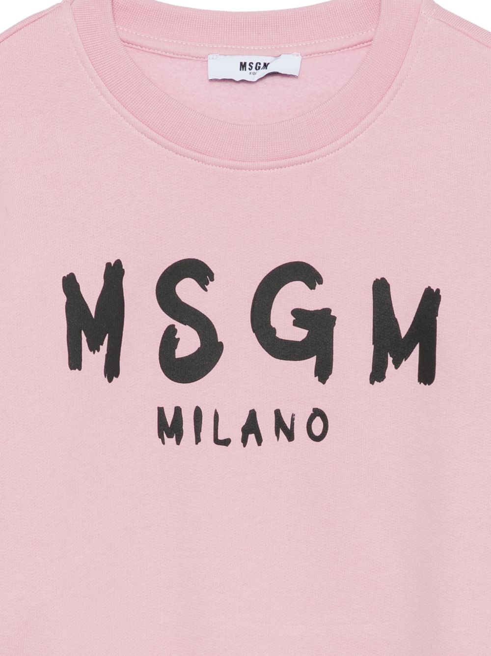 Felpa per bambina MSGM Kids rosa con stampa logo sul davanti F6MSJUSW0009 MS090 MSGM KIDS