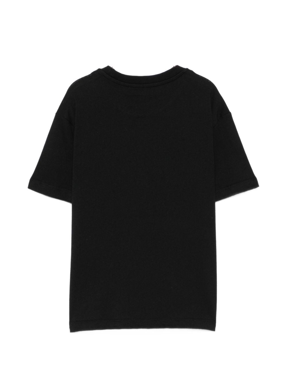 T-shirt per bambini MSGM Kids nera con stampa grafica logo F6MSJUTH010 110 MSGM KIDS