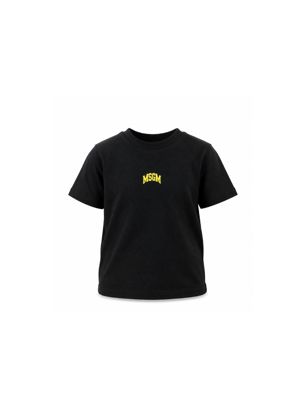 T-shirt per bambini MSGM Kids nero con stampa del logo F6MSJUTH027 110 MSGM KIDS