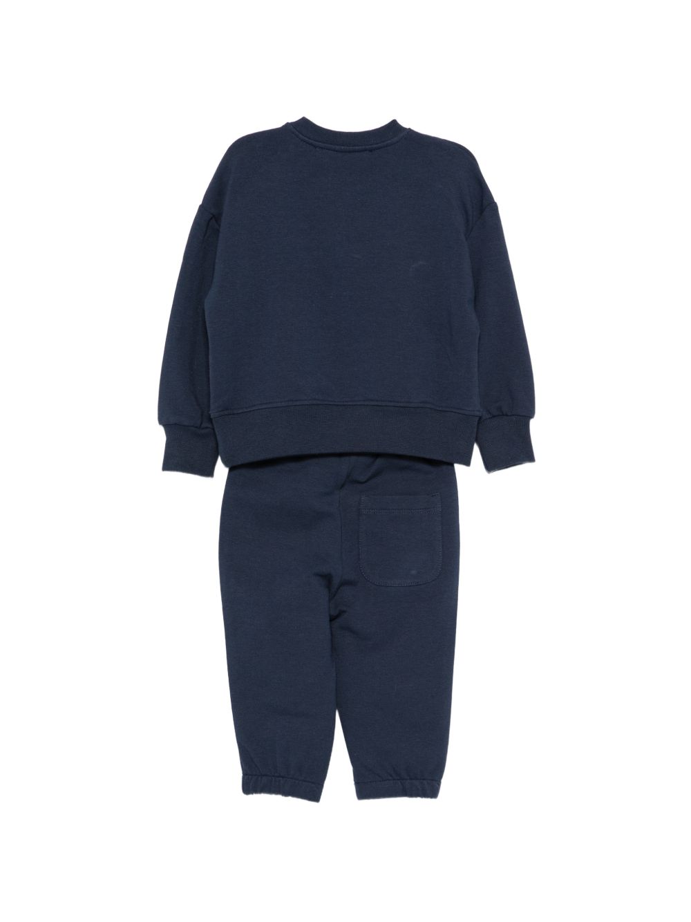 Tuta per neonato Msgm Kids blu navy con stampa logo F6MSUNTP347 MS032 MSGM KIDS