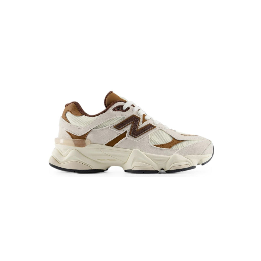 Sneakers 9060 Lace per bambini New Balance Kids bianche con logo sui lati G9060 9SI NEW BALANCE KIDS