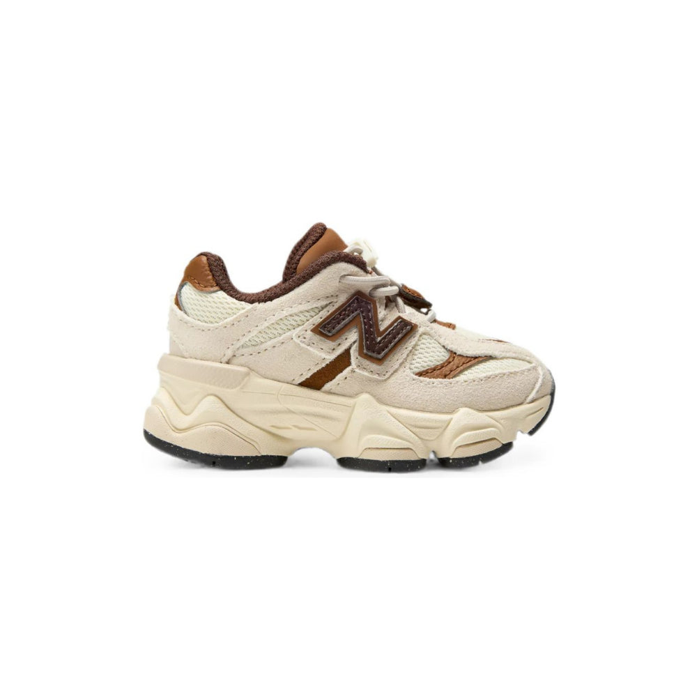 Sneakers 9060 per bambini New Balance Kids bianche con inserti in pelle I9060 2Y4 NEW BALANCE KIDS