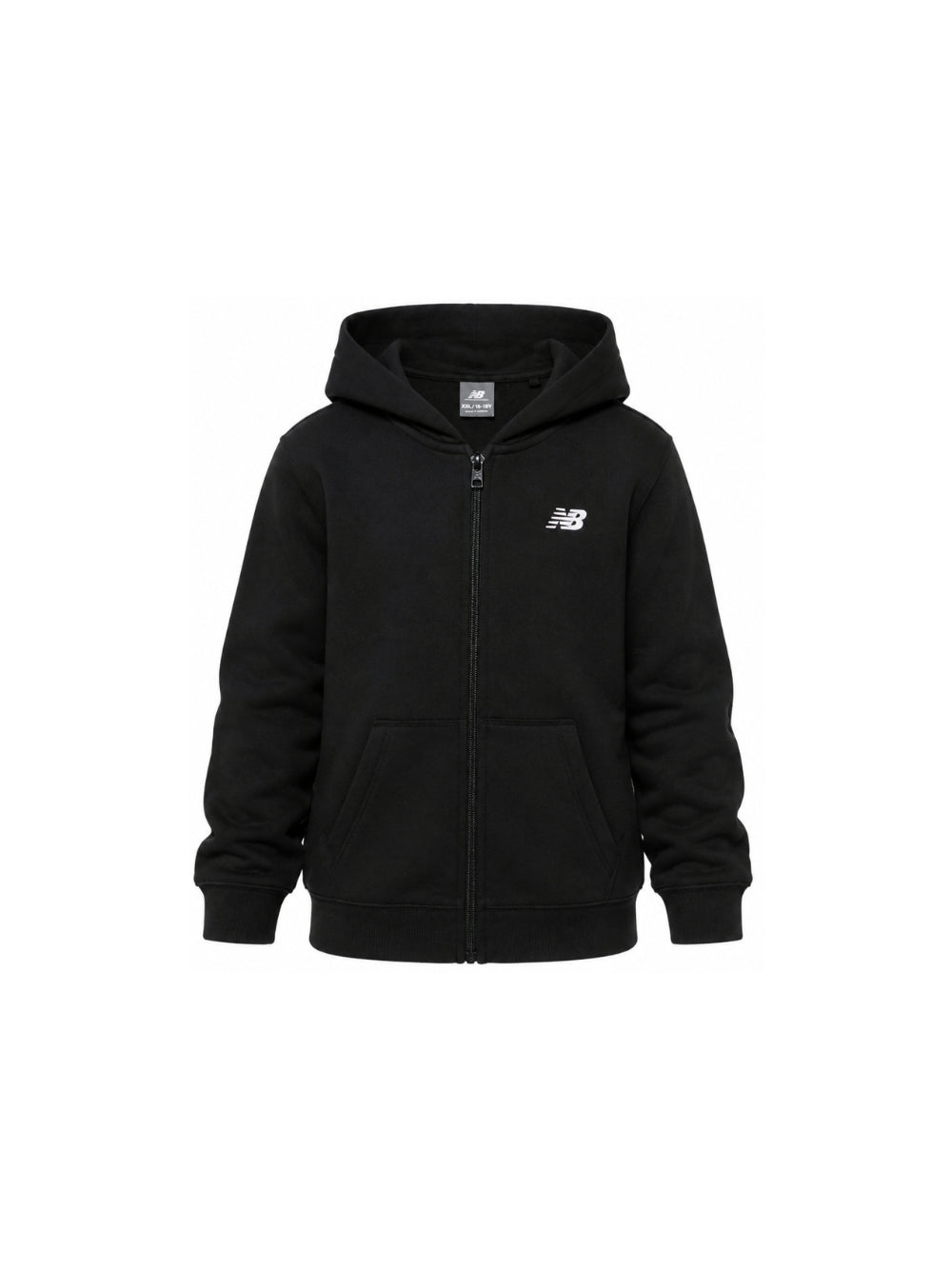 Felpa per bambini New Balance Kide nera con logo sul davanti LAKB0057 BK NEW BALANCE KIDS