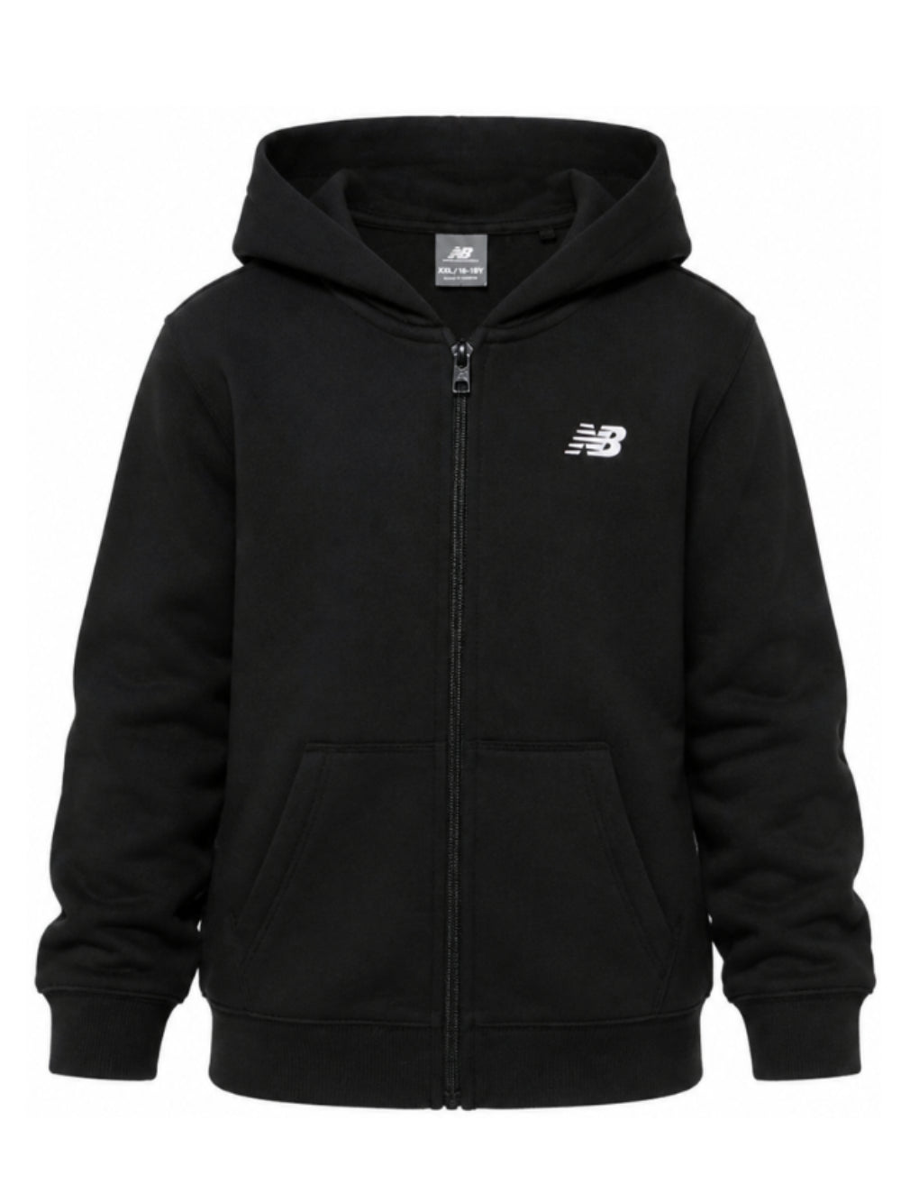 Felpa per bambini New Balance Kide nera con logo sul davanti LAKB0057 BK NEW BALANCE KIDS