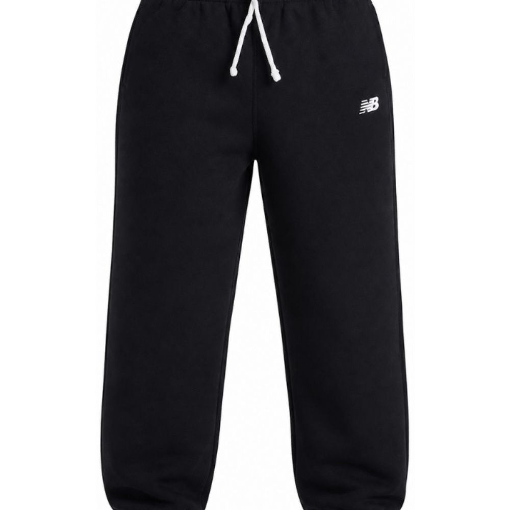 Pantaloni sportivi per bambini New Balance Kids neri con stampa logo sul davanti LAKB0060 BK NEW BALANCE KIDS