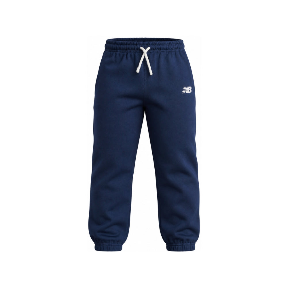 Pantaloni sportivi New Balance Kids blu con logo stampato sul davanti LAKB0060 NNY NEW BALANCE KIDS