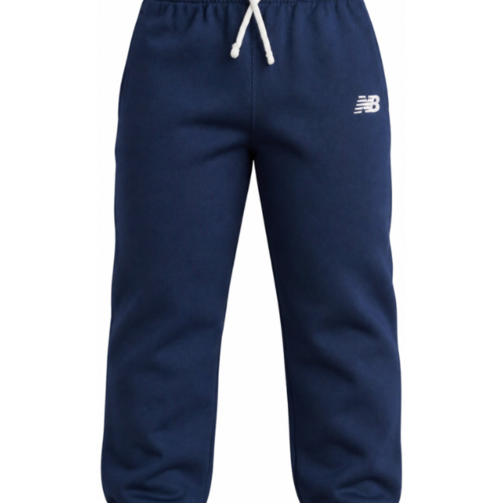 Pantaloni sportivi New Balance Kids blu con logo stampato sul davanti LAKB0060 NNY NEW BALANCE KIDS