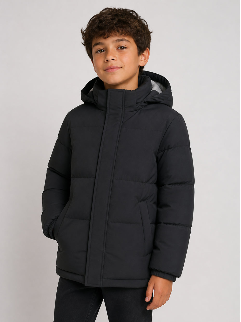 Giubbino per bambino New Balance Kids nero con logo stampato LAKB0287 BK NEW BALANCE KIDS