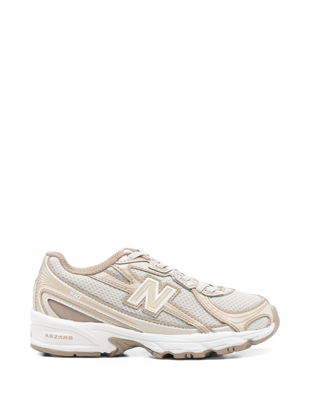Sneakers per bambino New Balance Kids beige con toppa con logo sul lato anteriore P740 4DN NEW BALANCE KIDS