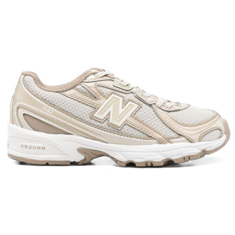 Sneakers per bambino New Balance Kids beige con toppa con logo sul lato anteriore P740 4DN NEW BALANCE KIDS