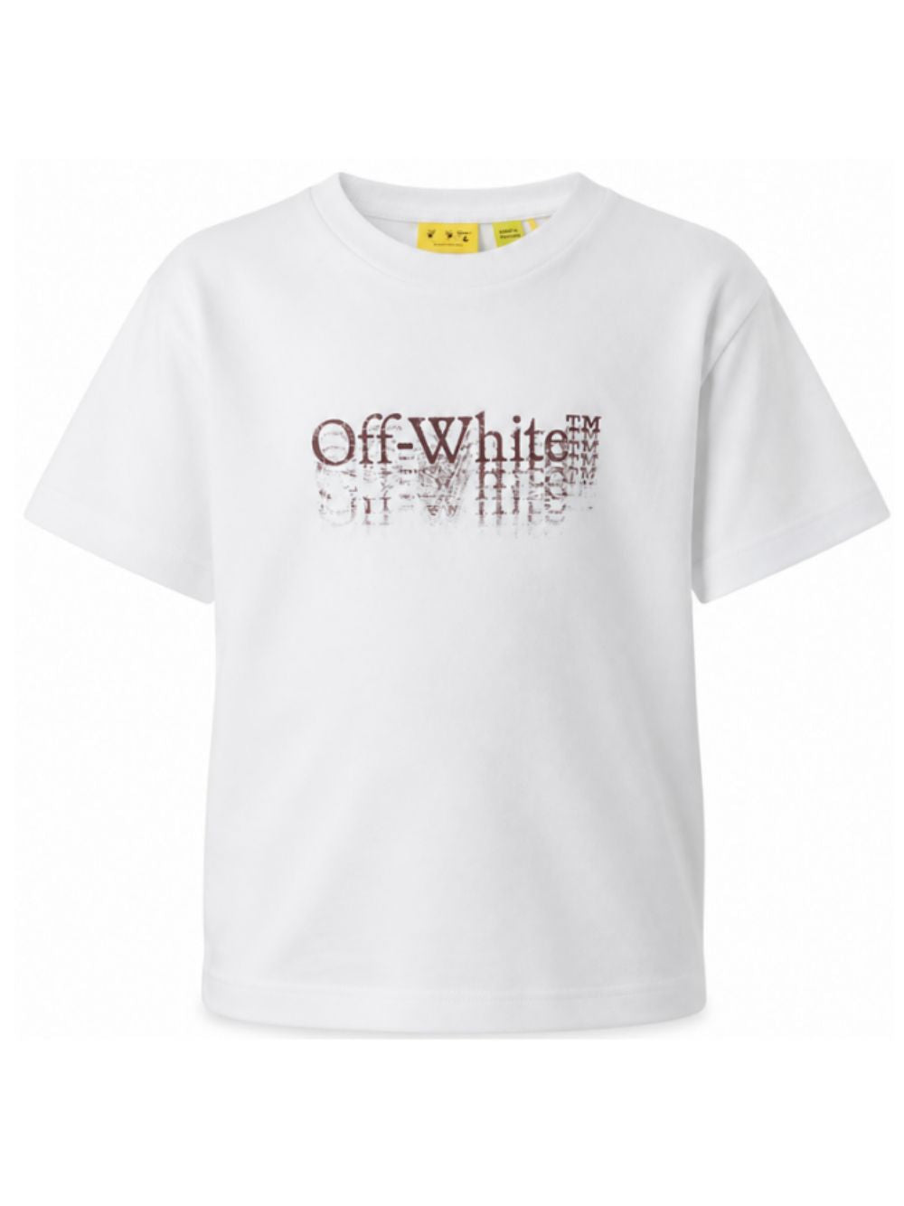 T-shirt per bambino Off White Kids bianca con stampa grafica 44BAA002F26J001 WHITE OFF WHITE KIDS