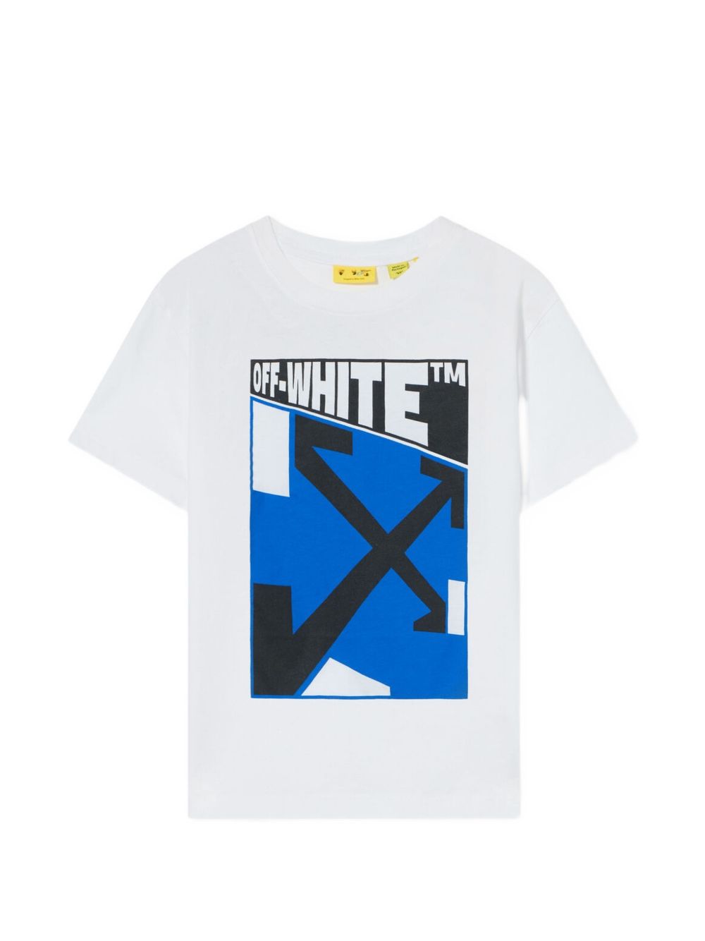 T-shirt per bambino Off White Kids bianca con stampa grafica 44BAA002F26J006 WHITE OFF WHITE KIDS