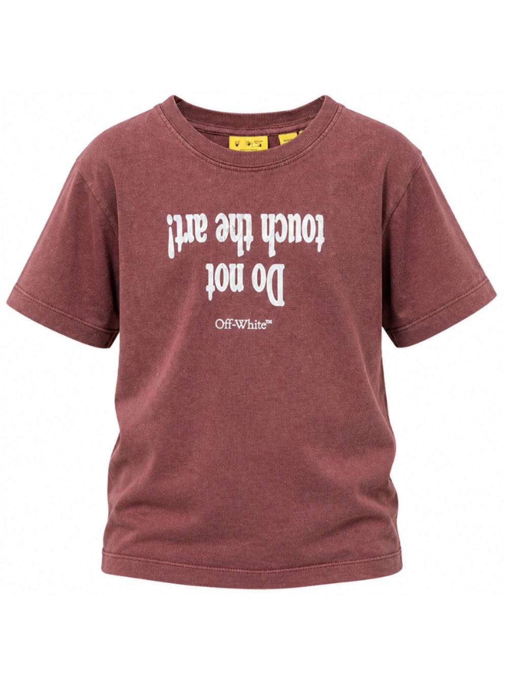 T-shirt per bambini Off-White Kids rosso con stampa anteriore frecce 44BAA002F26J00B RED OFF WHITE KIDS