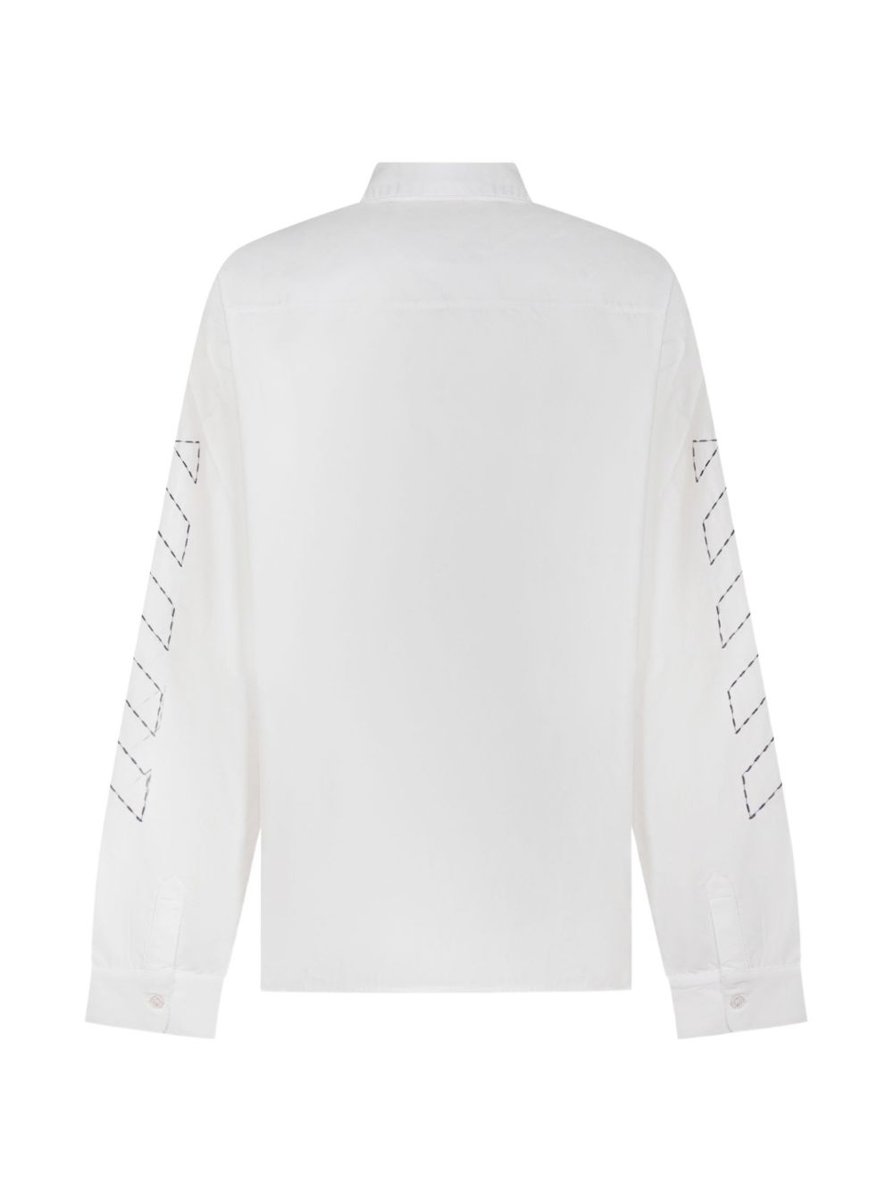 Camicia per bambino Off White Kids bianca con stampa del logo sul petto 44BGE008F26F001 WHITE OFF WHITE KIDS