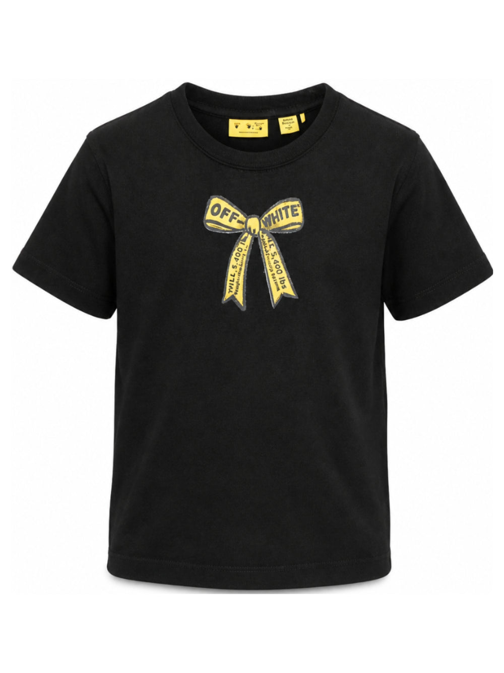 T-shirt per bambina Off White Kids nera con stampa grafica 44GAA001F26J009 BLACK OFF WHITE KIDS