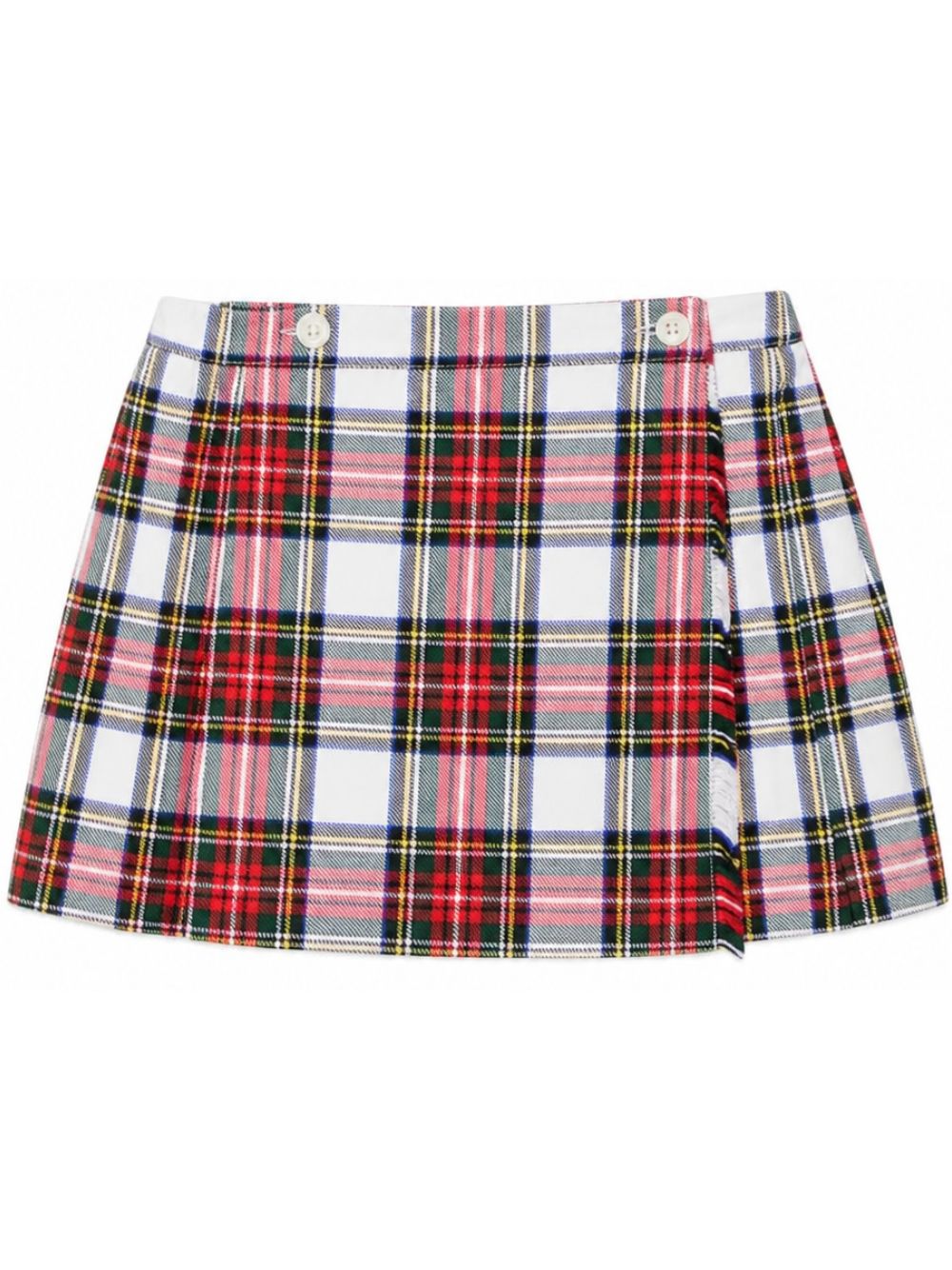 Gonna per bambina Paio Crippa Kids bianca con motivo scozzese BUCANEVE 4028 PAIO CRIPPA KIDS