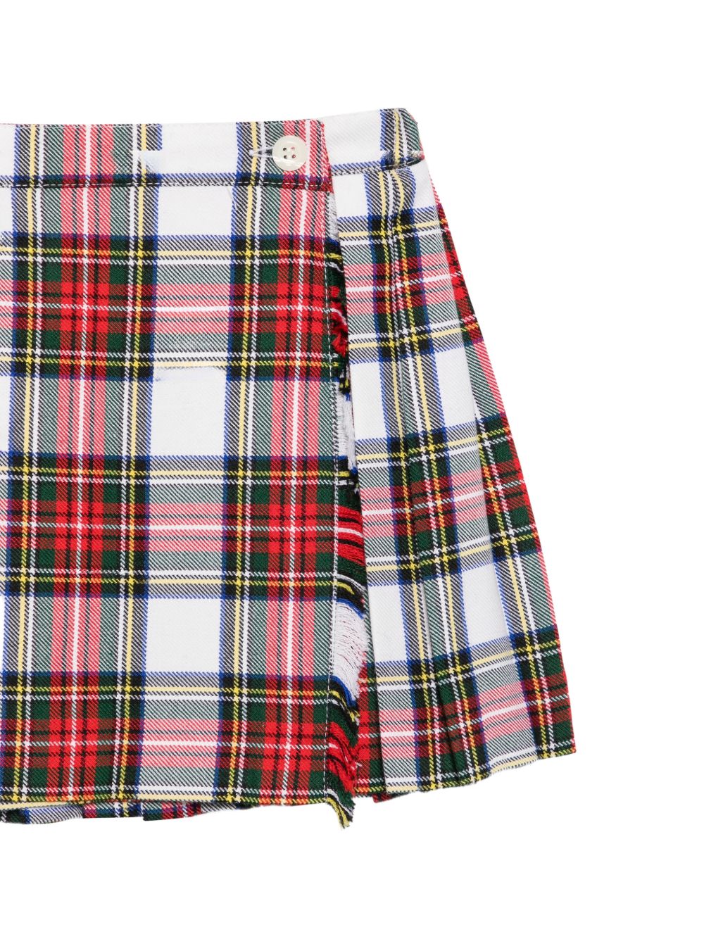 Gonna per bambina Paio Crippa Kids bianca con motivo scozzese BUCANEVE 4028 PAIO CRIPPA KIDS