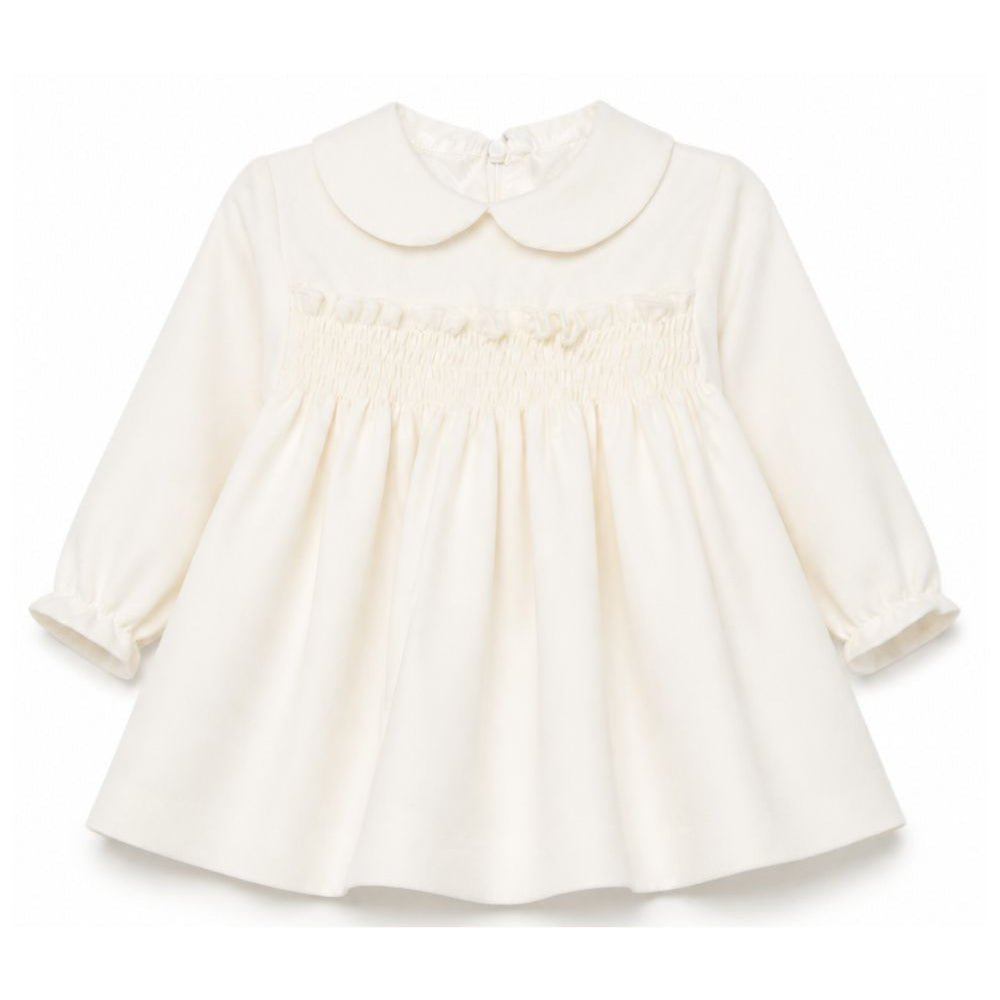 Abito per neonata Paio Crippa Kids bianco con colletto alla Peter Pan ELETTRA 2 PAIO CRIPPA KIDS