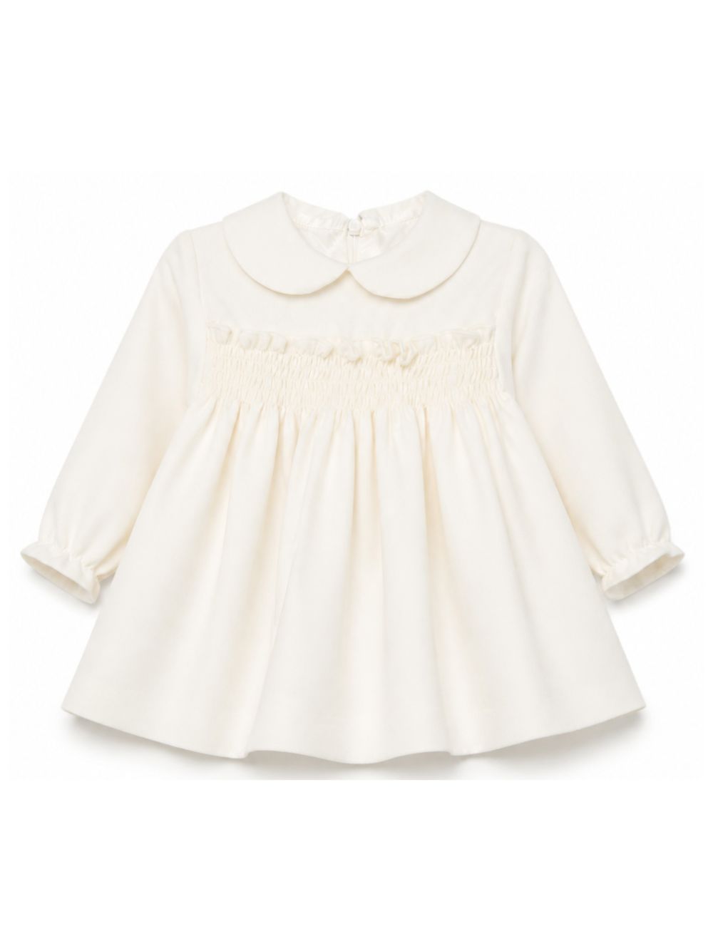 Abito per neonata Paio Crippa Kids bianco con colletto alla Peter Pan ELETTRA 2 PAIO CRIPPA KIDS